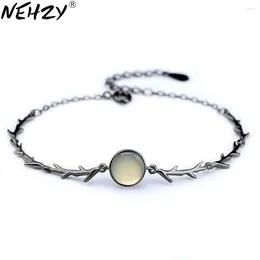 Bracelets à maillons NEHZY 925 argent aiguille mode femme haute qualité bijoux cristal Zircon Simple Bracelet 16.5 3CM