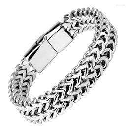 Link Armbanden OULAI777 MEN BRACELPE 2022 roestvrijstalen ketting bij hand heren accessoires Charm mannelijke armbanden heren rotsstijl