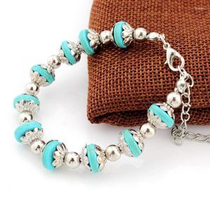 Lien Bracelets PAGlisten Boho Vintage Turquoises Pour Femmes Hommes Main Pendentif Charme Bracelet Bracelet Bijoux De Mode