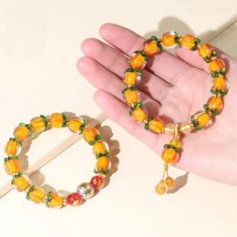 Bracelets de liaison kaki de bracelet à main Ruiyi Bracelet femelle Bénédiction de vitrage à la main Perles de transfert vendant des bijoux