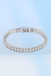 Bracelets de liaison Bracelet de tennis Moisanite Real Moisanite pour femmes S925 STERLING Silver 4mm Diamonds Bangles Chaînes Fine Jewelry2947185