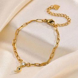 Bracelets de liaison Bracelet semi-collé pour les femmes Chaîne de trombone Conscience de santé mentale