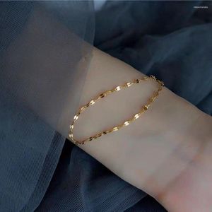 Bracelets de liaison SITA 316L Bracelet en métal scintillant en acier inoxydable pour les femmes Fashion Exquise Hand Jewelry Party Gift