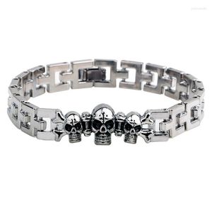 Bracelets à maillons prix de charme spécial bijoux de mode classique hommes titane acier crâne Bracelet santé mâle Pulseiras Sieraden