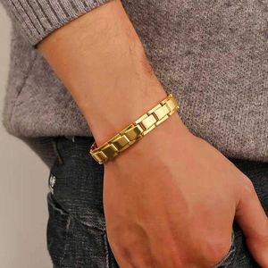 Link Armbanden Roestvrij Staal Afneembare Magneet Voor Mannen Vrouwen Therapie Gezondheidszorg Magnetische Armband Energie Kerst Sieraden Cadeau