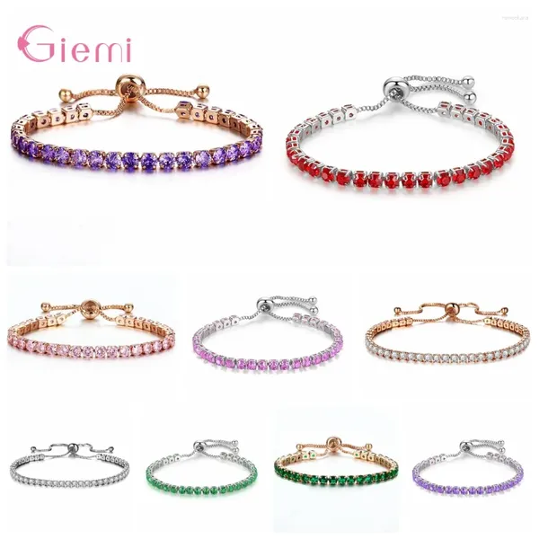 Link Bracelets Super Charm Mujeres Modelos de joyería de moda Pulsera de cristal genuino 925 Boda de plata esterlina