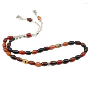 Link armbanden tasbih misbaha tespih bead arabische sieraden agaat steen moslim tasbeeh gebed kralen ketting islamitische rozenkrans ramanda geschenken doos