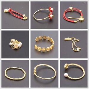 Linkarmbanden Tory merkarmbanden handgemaakte gouden Pulsera Mujer
