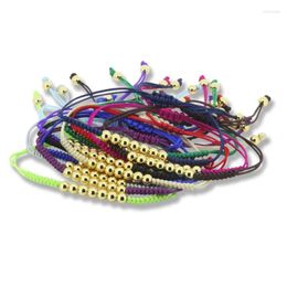 Bracelets à maillons tendance unisexe, accessoires de chaîne en corde pour hommes et femmes, couleur or de 5mm, goutte de perle en cuivre