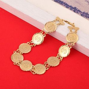 Lien Bracelets US Money Coin Bracelet Bijoux Or Couleur Femmes Gros Dollar