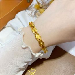 Link Armbanden Vietnamese Sargent Bracelet vrouwelijke tarwe open verstelbaar waar verguld goud vervaagt geen authentieke sieraden