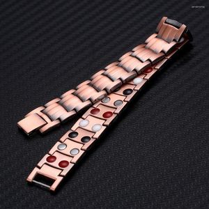 Lien Bracelets Vintage Pur Cuivre Chaîne Germanium Bracelet Magnétique Pour Hommes Femmes Arthrite Thérapie Énergie Mode Bijoux Cadeaux