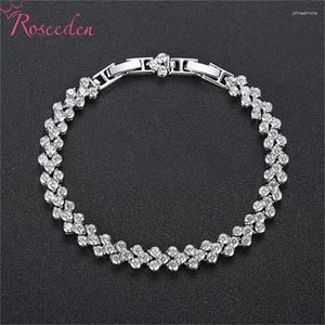 Bracelets de liaison accessoires de bijoux de mariage mariée cadeaux de demoiselle d'honneur Bracelet Cubic Zirconia Tennis RE6191