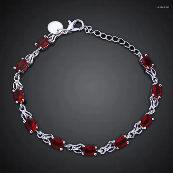 Pulseras de eslabones al por mayor S925 Color plata esterlina para mujer joyería de moda clásica KN-H350 de alta calidad