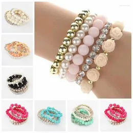 Bracelets liens femmes bracelet multicouche Bracelet Bangle charme