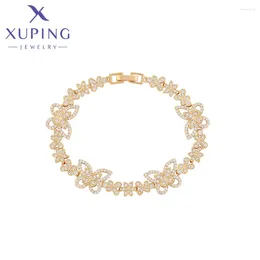 Bracelets de liaison xuping bijoux Arrivée Style Butterfly MAIN GOLD POUR LES FEMMES LOVE BRACET-CADEAU D'ANNIVERSANTS-763