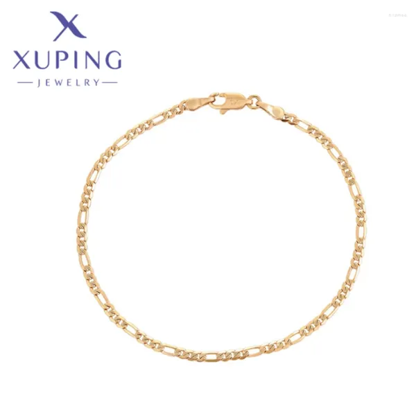 Link Bracelets Xuping Jewelry Fashion de alta calidad con color de oro para mujeres Partido de Navidad Regalos X000723632