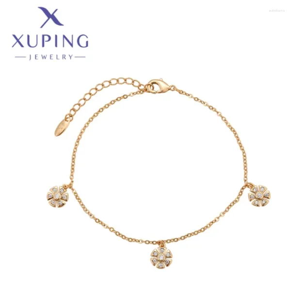 Bracelets de liaison xuping bijoux simple mode élégant style unique forme de couleur féminine de couleur anniversaire classiques de souhaits a00722780