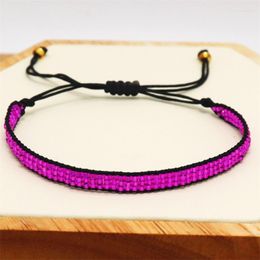 Link armbanden Zhongvi Miyuki Bracelet Women Sieraden Goud Verstelbare veterpulseras Handgemaakte Moxico Jewellry cadeau 2022 Drop