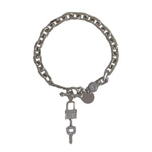 Link, Ketting 2021 Trendy Lock en Key Armband Legering op Hand Dames Accessoires Mode Sieraden Het cadeau voor vrienden