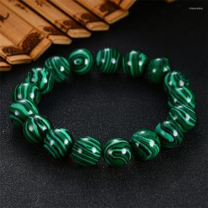 Lien Chaîne 6mm 8mm 10mm 12mm Haute Qualité Rose Oeil De Tigre Bouddha Bracelets Pierre Naturelle Perles Rondes Élasticité Corde Hommes Femmes Bracelet Inte2