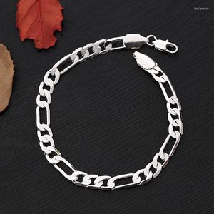 Link Chain 6mm Bracelet For Women Luxury Fashion Men Hip Hop Punk Braclet Gold/Silver Color Alloy Metal Braslet Jewelry GiftLink Lars22