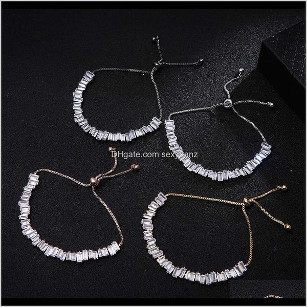 Lien, Chaîne Bracelets Drop Delivery 2021 Lien Alibaba Zircon Bijoux Femmes Or Rose Visage Sac Et Diamant Bracelet C2Ibu