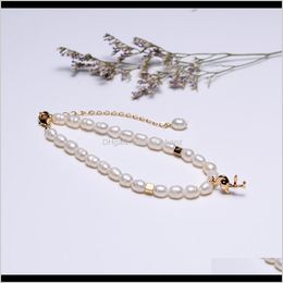 Link, Chain Bracelets Jewelry Drop Delivery 2021 Link Self Designed Low Price Fashion 4-5Mm Bead Bracelet Oz8Hl