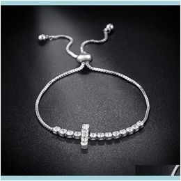 Link, kettingbarmbanden sieradendesigners Koreaanse sieraden diamant dames legering armband BRK41 drop levering 2021 5u26o