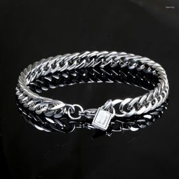 Bracelet bouddha avec chaîne à maillons, 7/10mm, Cowboy, bijoux pour hommes, cadeau, couleur argent, mode Punk pour femmes, BB051 Fawn22