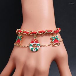 Link Chain Christmas Bracelet Tree Garland Women's For Women Fashion Metal Trum22