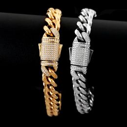 Link Chain Sluiting Armbanden En Acier Inoxydable Goud Voor Mannen Ontwerpen Cubaanse Armband Roestvrij SteelLink