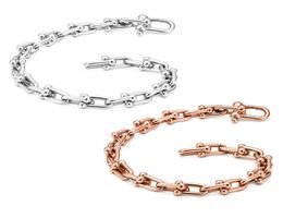 Cadena de eslabones, Cable CopperLink, pulseras de manos para mujeres y hombres, pulsera circular de Color oro rosa y plata, regalos de joyería 4861122