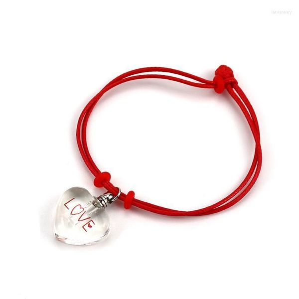 Cadena de eslabones Vial de cristal Pulseras Colgantes de vidrio Escritura conmemorativa Nombre Ash Hair Locket Pulsera Mujer JewelryLink Lars22