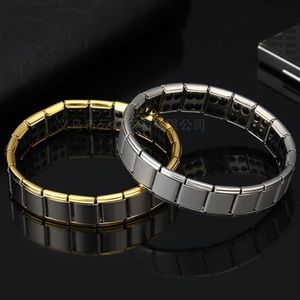 Bracelet magnétique en acier inoxydable pour femmes, chaîne à maillons, Bracelet de guérison, équilibre de santé, soins pour hommes, bijoux 201V