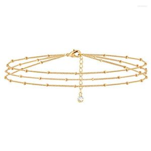 Lien Chaîne De Mode Réglable Poignet Bracelets Charme Bracelet En Or Pour Les Femmes Boho Perles Bijoux Accessoire Cadeaux