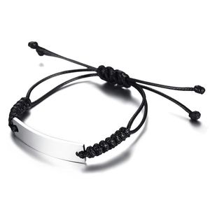 Lien, chaîne mode bracelets pour filles garçons longueur réglable tressé corde en acier inoxydable bracelet cadeau 2021