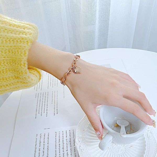 Chaîne à maillons mode acier inoxydable amour couture Style polyvalent BRACELET FEMME Ly Trend Store Fawn22