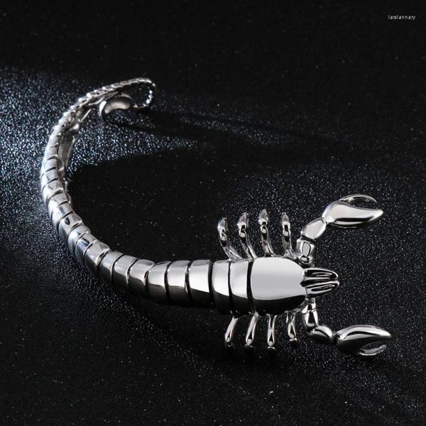 Lien Chaîne Gothique Haute Poli Scorpion Hommes Bracelet En Acier Inoxydable Unique Animal Série Lourde Mode Homme AccessoiresLien Lars22