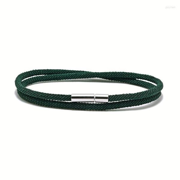 Lien chaîne minimaliste hommes bracelet coloré Milan corde Braslet noir rouge fil Braclet Yoga méditation bijoux cadeau pour Boyfriend211i