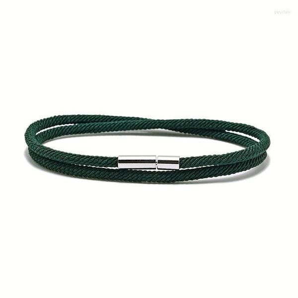 Lien chaîne minimaliste hommes bracelet coloré Milan corde Braslet noir rouge fil Braclet Yoga méditation bijoux cadeau pour Boyfriend312i