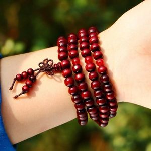 Lien, chaîne naturel bois de santal bouddhiste bouddha méditation 108 perles bois prière bracelet de perles pour femmes hommes bijoux cadeau