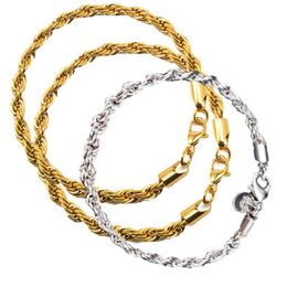 Link Chain PC Fashion Women Bracelet Twisted Rope Bangle Cuff Charm Party Dating Shopping Cadeau 20 0.4cm sieraden BracableSLink