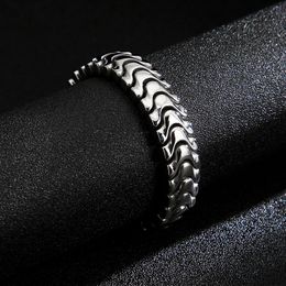 Linkketen punk titanium staal sieraden Europese en Amerikaanse kiel dominant roestvrijstalen heren armband juwelierlink