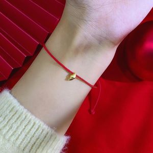 Link Chain Red Rope Bracelet Gift Box Packaging Festival om mensen een niche -ontwerp geavanceerd gevoel voor juwelier te geven