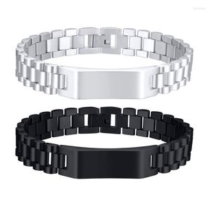 Linkketen roestvrijstalen horlogebandarmband voor mannen id tag armbanden sieraden kent22