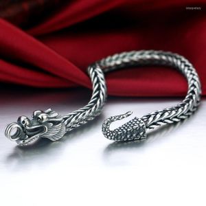 Link Chain Dunne Franco Bracelet roestvrijstalen Dragon Men Punk Jewelry Gift Inte22
