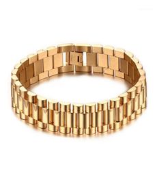 Chaîne de liaison Top Quality Gold Rempep Band Bracelet Bracelet Bracelet pour hommes