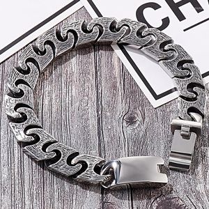 Linkketen vintage roestvrijstalen heren op handarmbanden 13 mm man armband polsbanden voor mannen sieraden geschenk vriendje boylink kent22