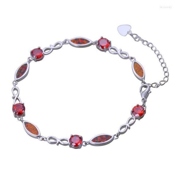 Lien chaîne prix de gros taille réglable multicolore opale beaux bracelets en zircon bijoux de haute qualité pour cadeau anniversaireLink Lars22